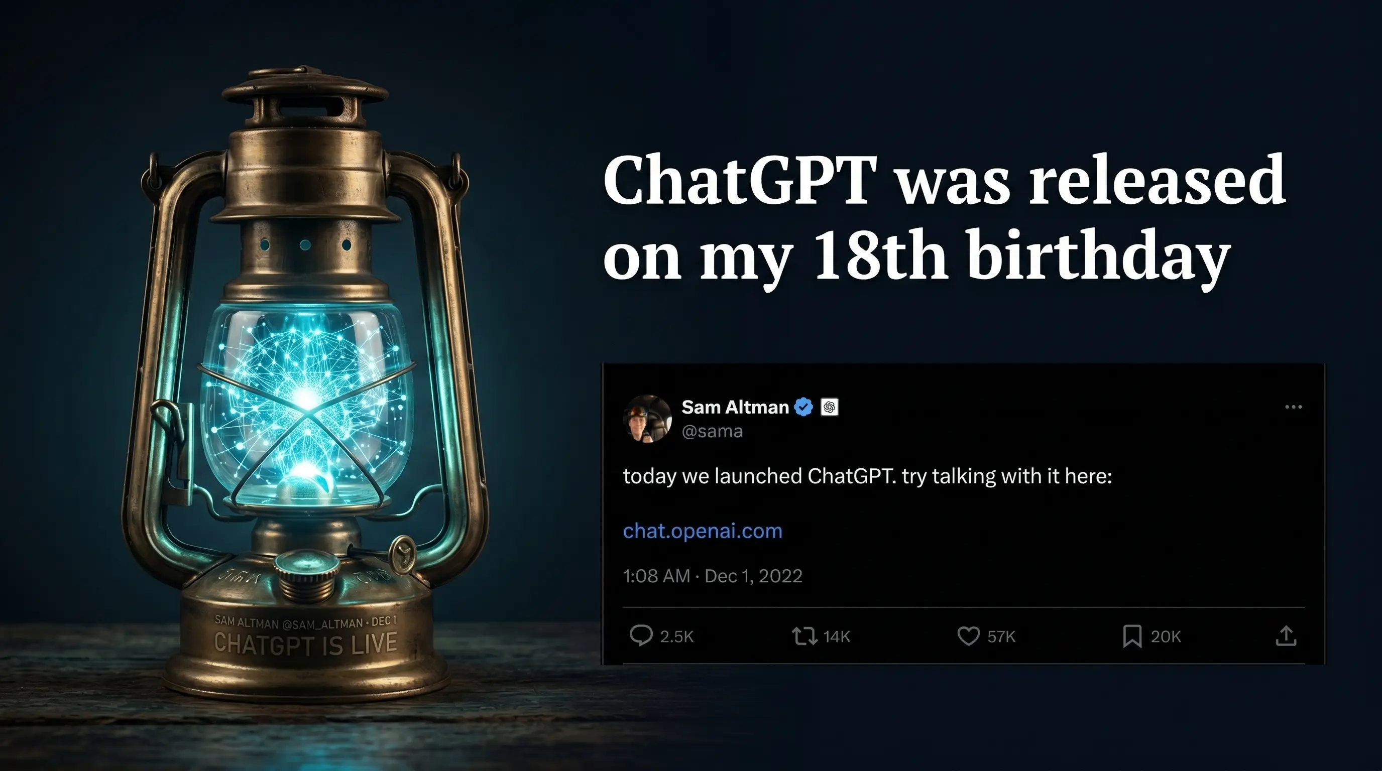 ChatGPT was released on my 18th birthday